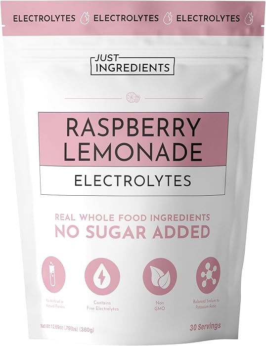Raspberry Lemonade Electrolytes – 30‑Serving Hydration Drink Mix with Coconut Water, Essentia... | Amazon (US)