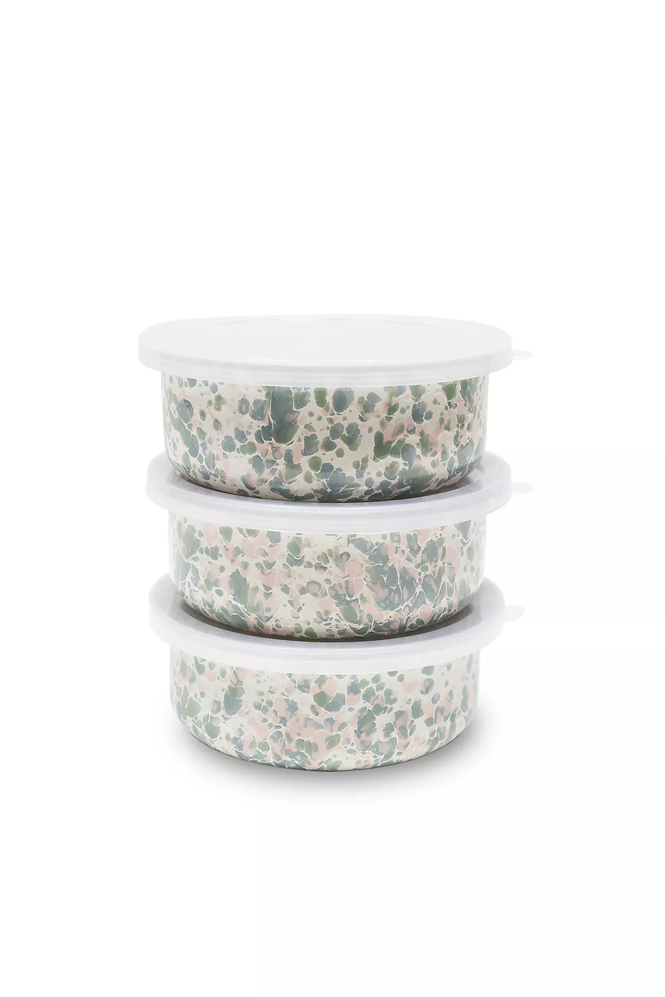 Crow Canyon Home Catalina Enamelware 3-Piece Storage Bowl Set | Anthropologie (US)