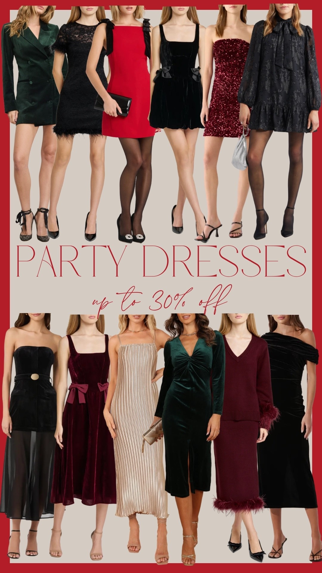 Holiday party dresses up to 30% off!!

#LTKCyberWeek #LTKHoliday #LTKSaleAlert
