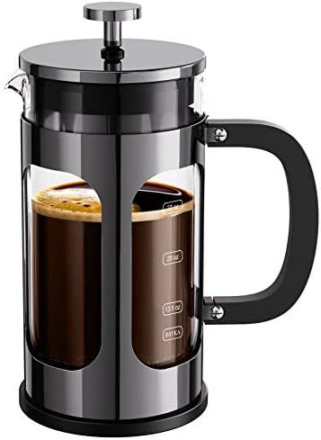 BAYKA French Press Coffee Maker, Large 304 Stainless Steel Coffee Press, Cold Brew Heat Resistant... | Amazon (US)