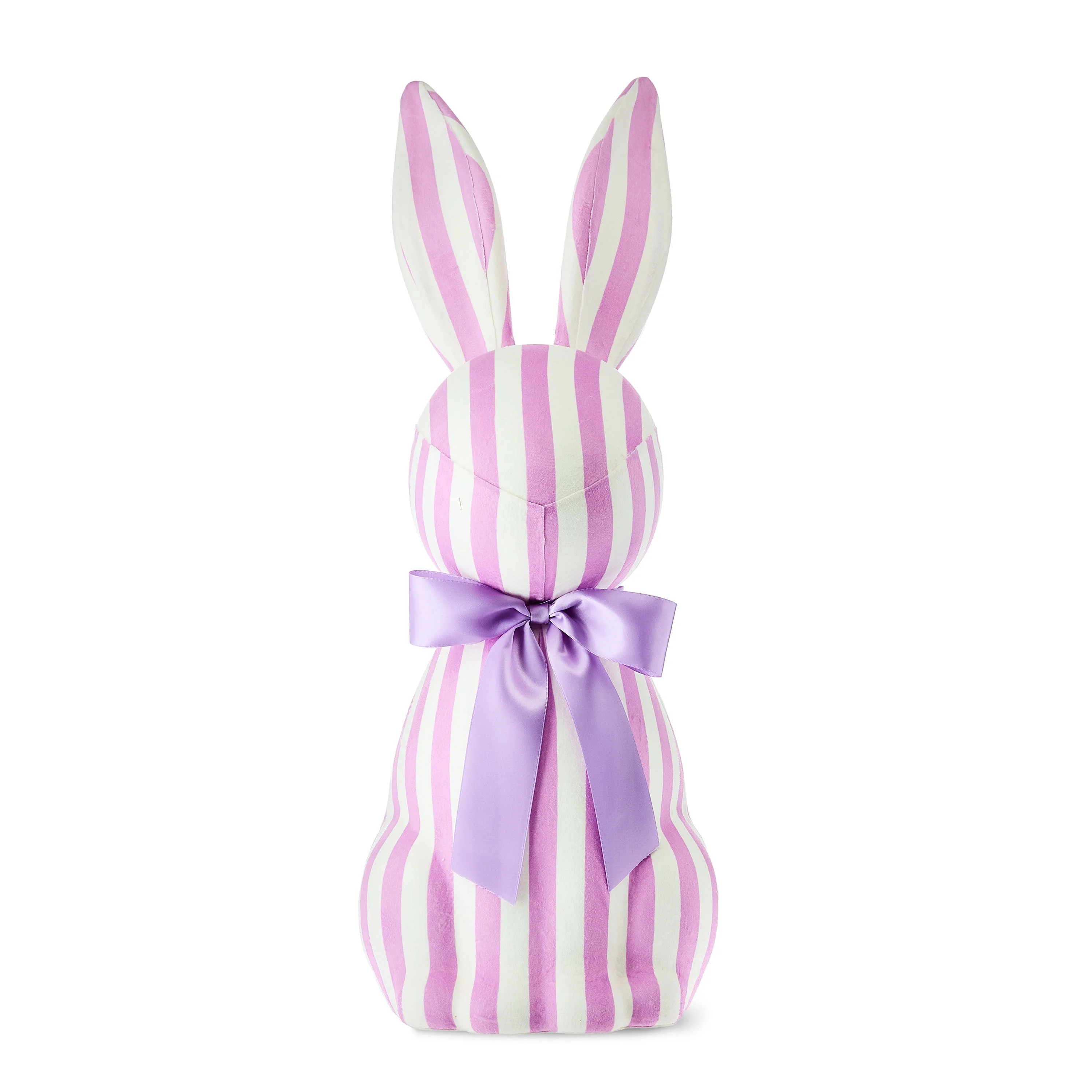 Jumbo Striped Bunny Tabletop Decoration, Purple and White, 27", Easter by Way To Celebrate | Walmart (US)