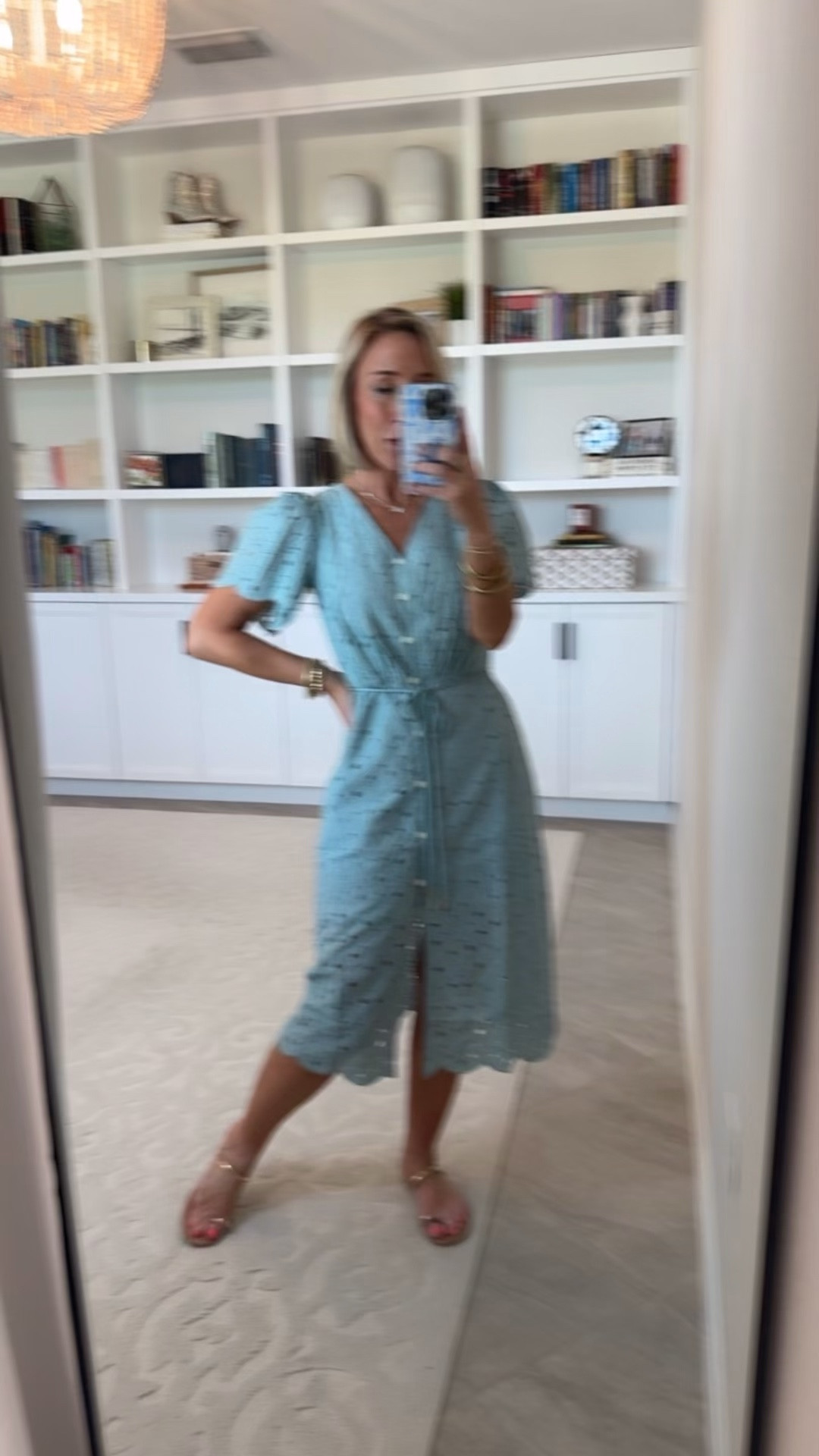 Spring Haul - not-so-rapid unboxing… part 1 (and it’s ALL ON SALE!) Scalloped Eyelet Midi Pocket Shirtdress - size XS Petite. 50% off. 

#LTKSeasonal#LTKOver40#LTKSaleAlert 

 