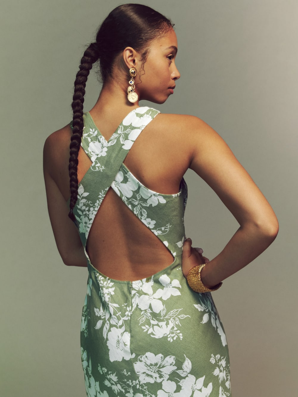 Casette Linen Dress | Reformation (Global)