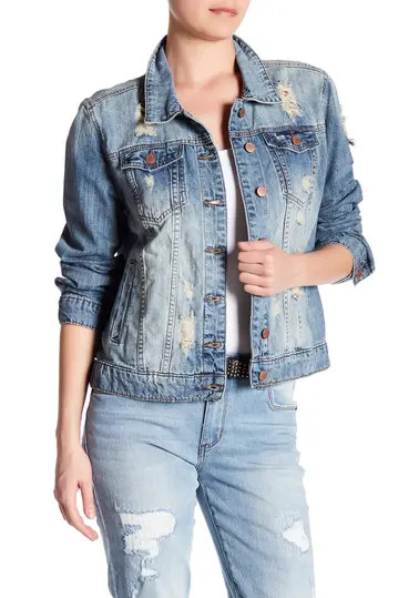 Distressed Denim Jacket | Nordstrom Rack