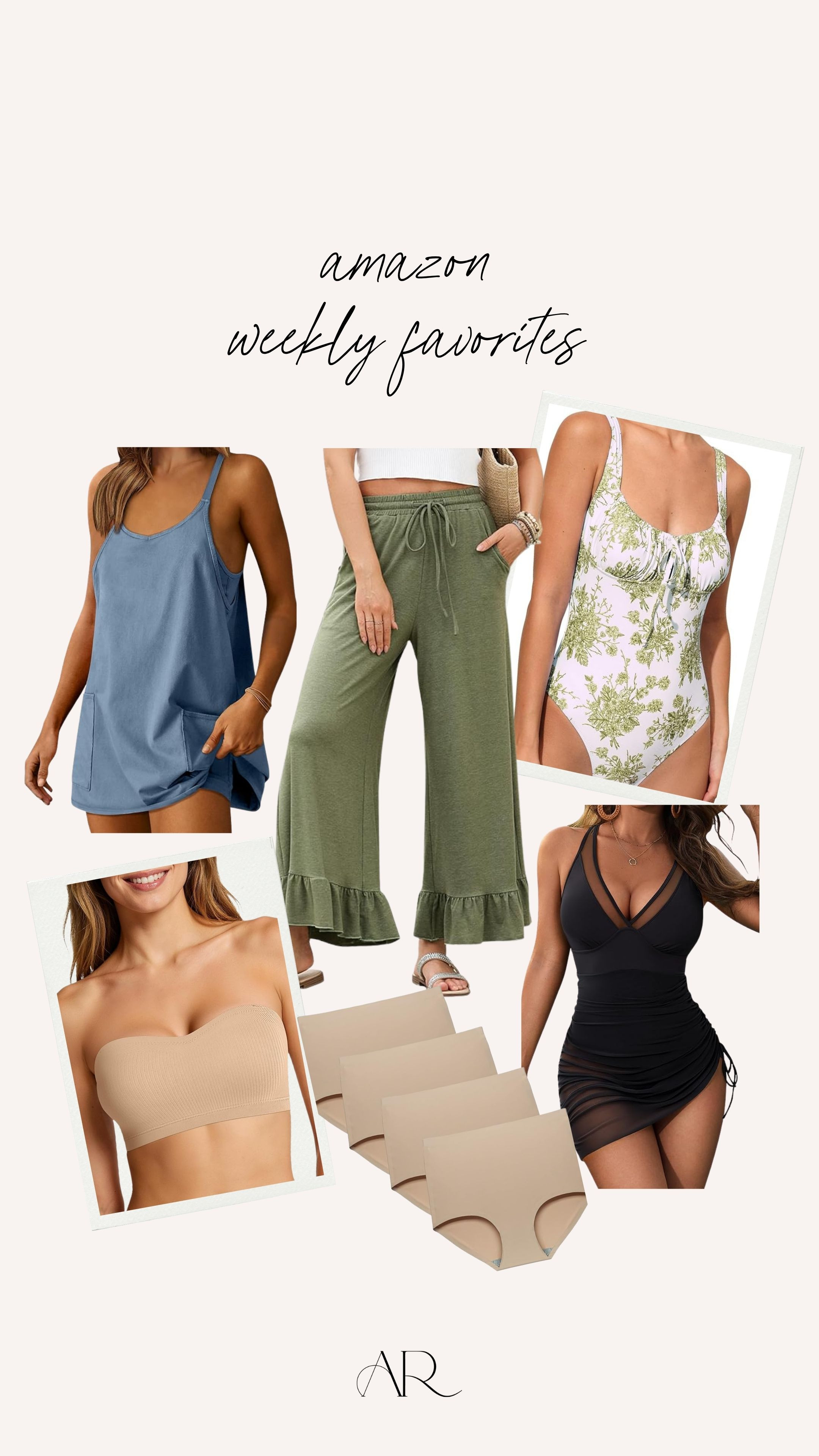 My amazon favorites this week! I cannot stop wearing this blue active dress, definitely a summer staple. 

amazon favorites, comfortable outfits, swimwear 

 #LTKgrwm #LTKootd #LTKMidsize