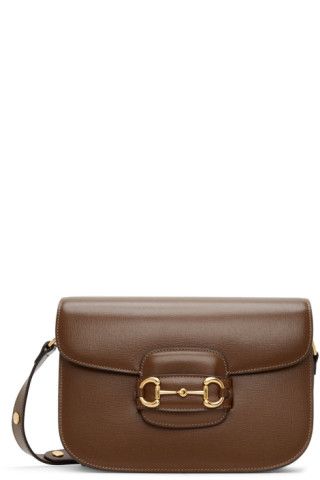 Brown 'Gucci 1955' Horsebit Bag | SSENSE