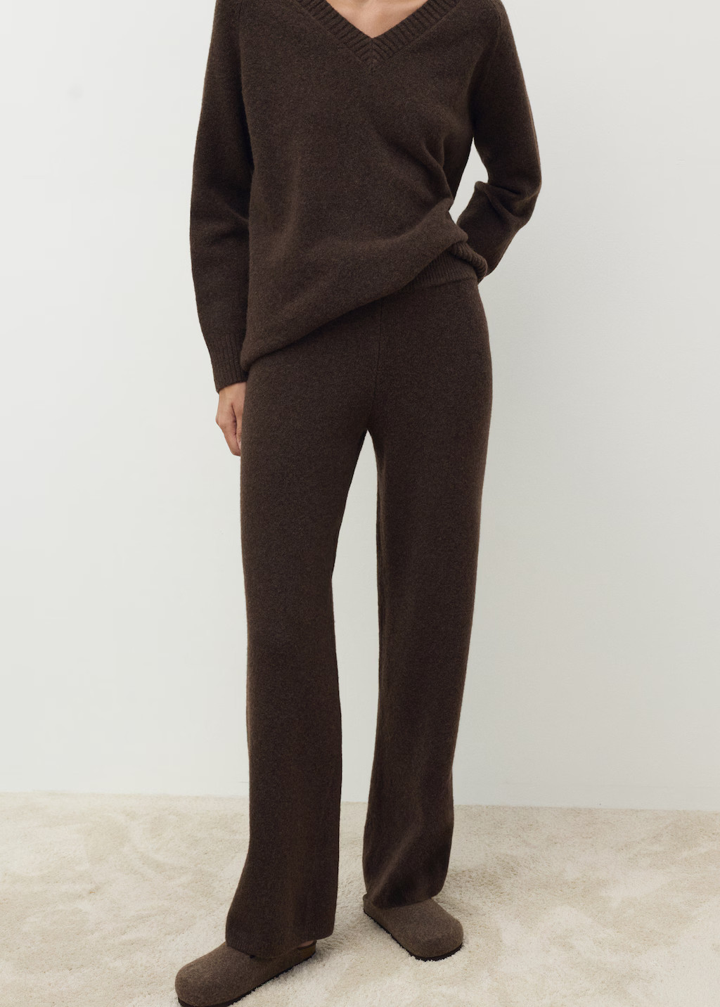 Straight knitted pants | Mango (US/MX/AU)