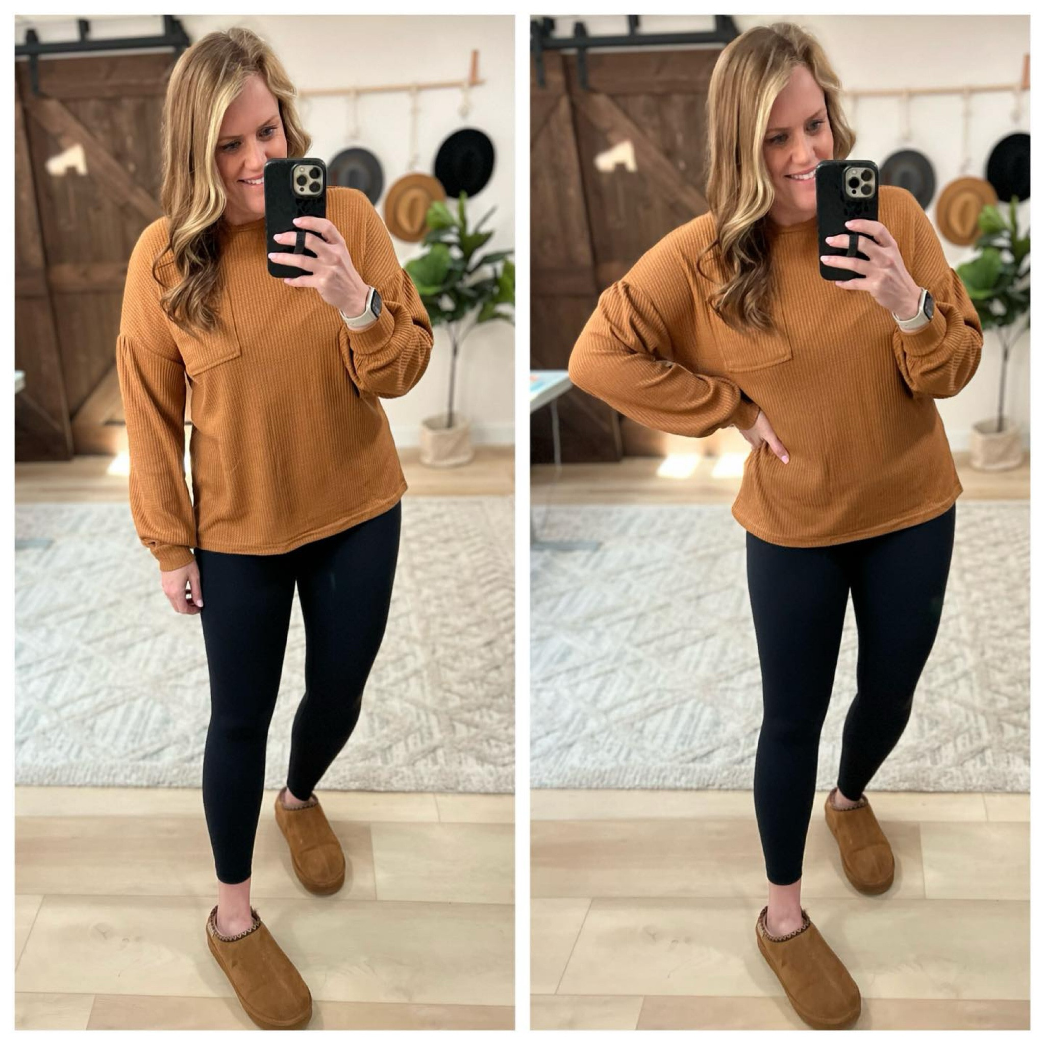 Waffle knit blouse 

Winter outfits  winter fashion  leggings  slippers 

#LTKfindsunder50 #LTKSeasonal #LTKstyletip