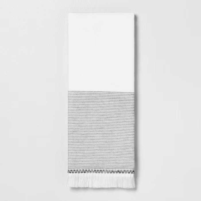 Microstripe Hand Towel Gray - Hearth & Hand™ with Magnolia | Target