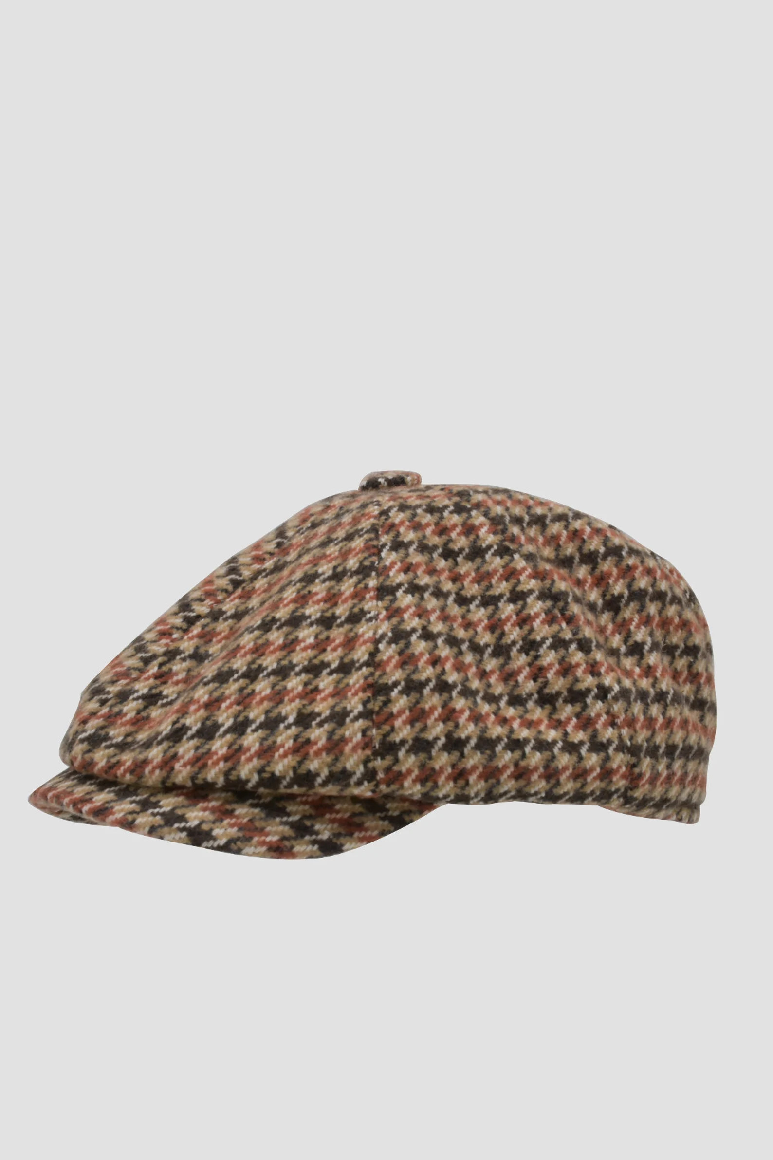 Houndstooth Wool 8 Panels Cap, Peaky Blinders Hat, Baker Boy Hat, Irish Flat Cap, Wool Newsboy Ca... | Etsy (US)