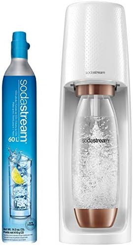 SodaStream Fizzi Sparkling Water Maker (Rose Gold) with CO2 and BPA free Bottle | Amazon (US)