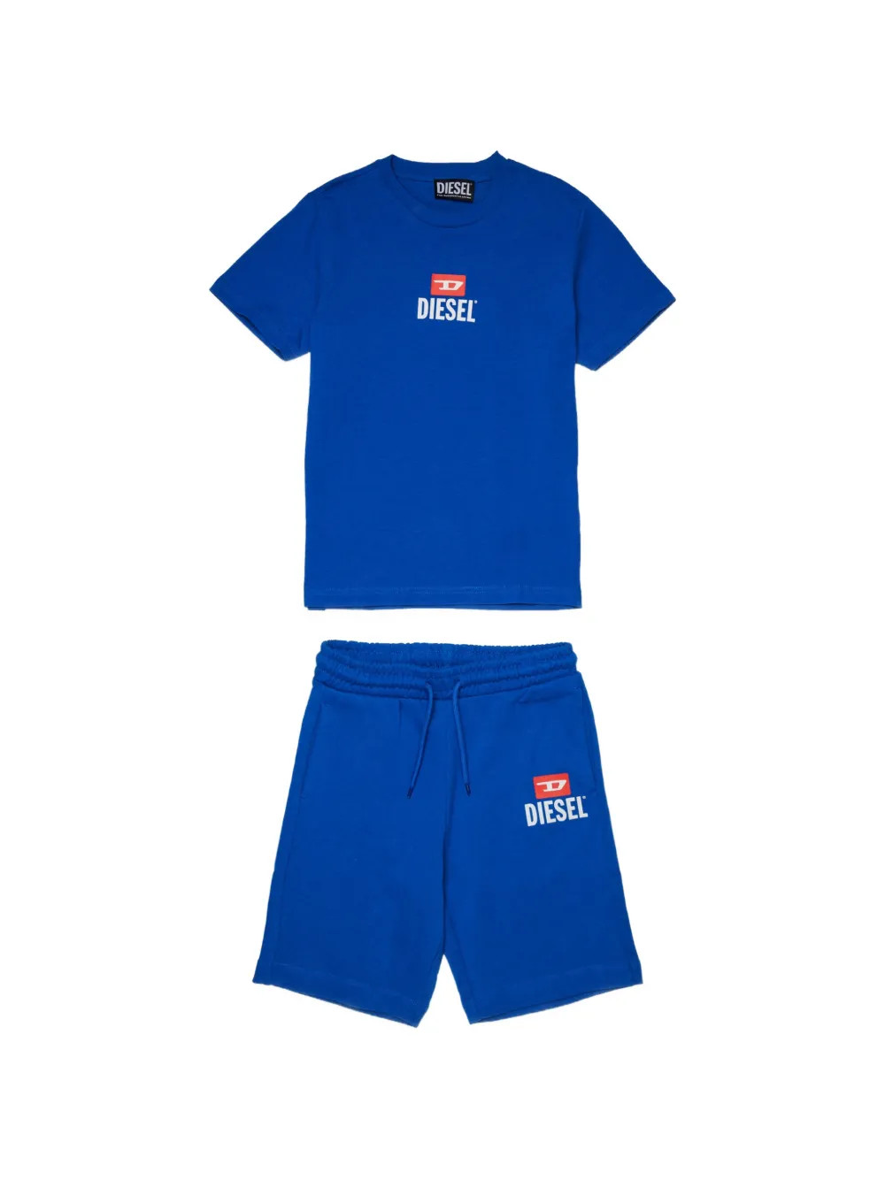 Diesel Kids drawstring shorts set - Blue | Farfetch Global