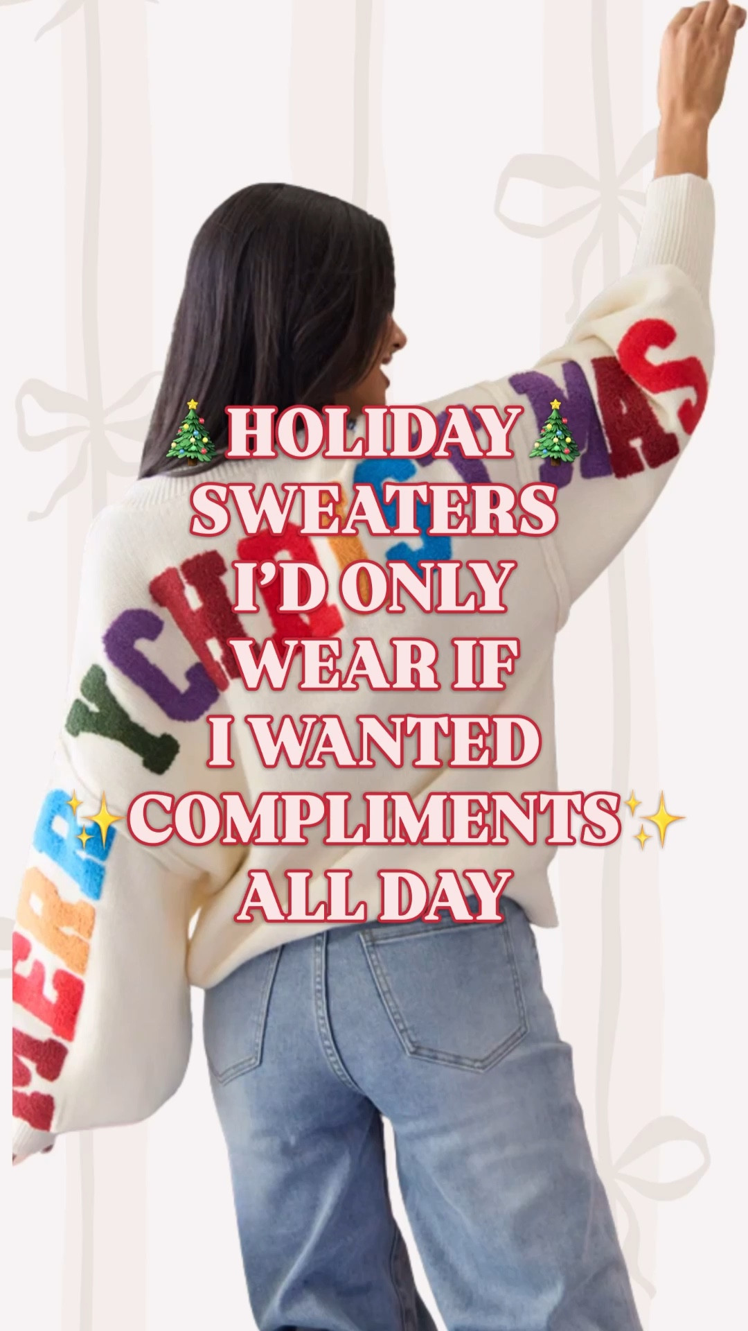 ✨ Preppy Holiday Sweaters | Feminine Christmas Knits Edit ✨

Holiday sweaters that are festive, feminine, colorful, and compliment-magnetic — not tacky.
Think preppy bow details, sweet Christmas motifs, polished knit textures, classic red + green, charming winter icons, soft pastels, timeless plaid accents, pearl and ribbon touches — sweaters you reach for when you want to feel pretty, cheerful, and festive all season.

These are the Christmas sweaters I only wear when I’m ready for all-day compliments.
Polished. Playful. Pretty. Not ironic — intentional.



⸻

🎀 What’s inside this edit
• Preppy Christmas sweaters
• Bow sweaters + ribbon details
• Feminine holiday knits
• Red + pink holiday sweaters
• Winter sweaters with sweet festive accents
• Cozy texture knits for December
• Classic Christmas colors, modern feminine styling
• Sweet motifs (bows, ornaments, candy canes — not cheesy)

⸻

🎄 Where to wear them
Holiday brunch • festive work days • cookie swaps • school events • Christmas movie nights • tree lighting • December errands • girls’ holiday nights

The “she looks adorable” holiday sweater vibe.

⸻
Christmas sweaters, holiday sweaters, preppy Christmas style, feminine holiday outfit, bow sweater, winter knitwear, festive sweaters, classic holiday outfit, preppy winter style, festive outfit ideas, girly Christmas sweaters, holiday look for less, cute Christmas outfits, polished holiday dressing, winter sweaters for women, December outfits, holiday wardrobe edit

⸻

Tap to shop — joyful, preppy holiday sweaters you’ll wear on repeat. 🎀✨


#LTKSeasonal #LTKGiftGuide #LTKHoliday