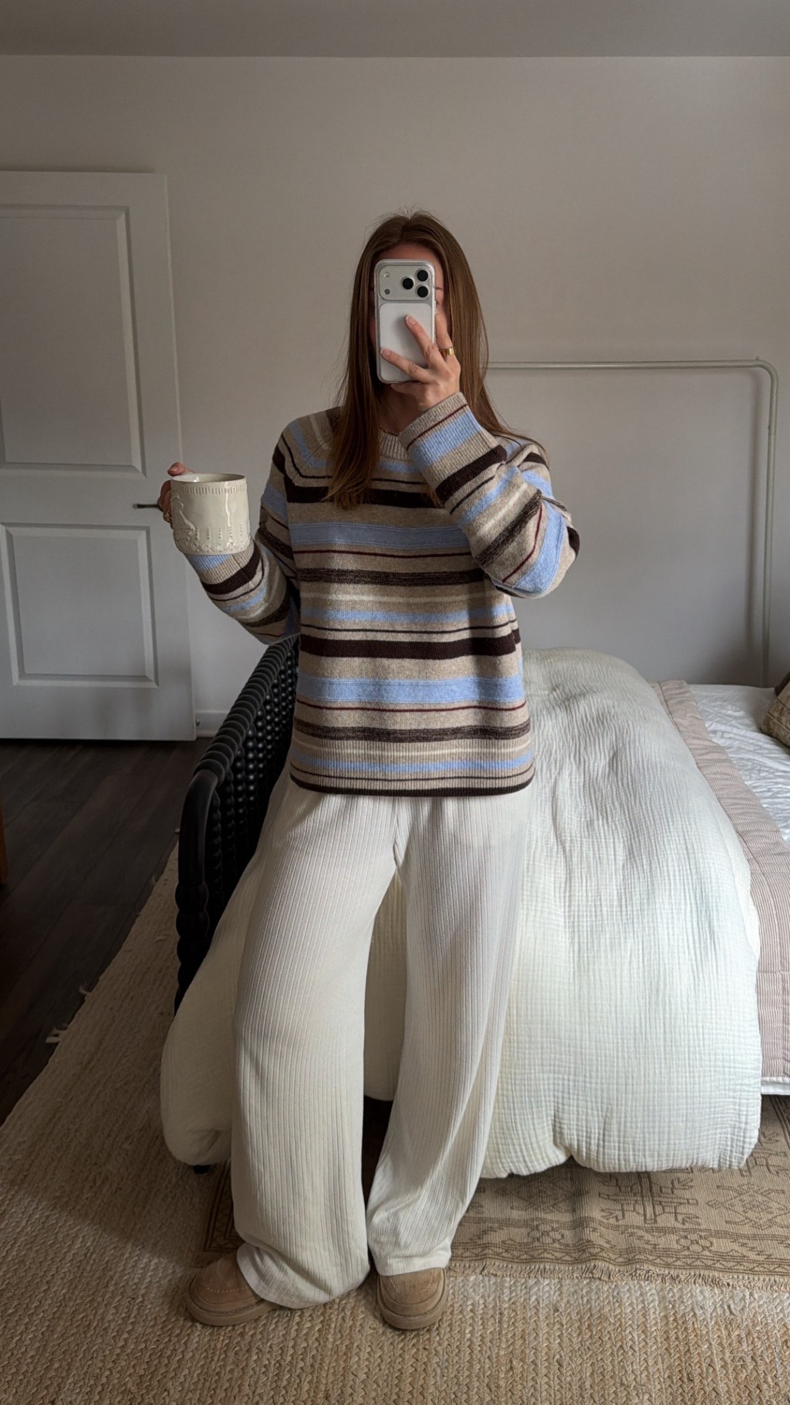 3/1/26 Easy Morning Loungewear

My cozy morning go-to 🤍 Wearing my Abercrombie striped sweater (linked) and my Abercrombie lounge pants — they’re older so I can’t link this exact pair, but they’re my everyday favorites.

#LTKmorningroutine #LTKSpringSale #LTKootd