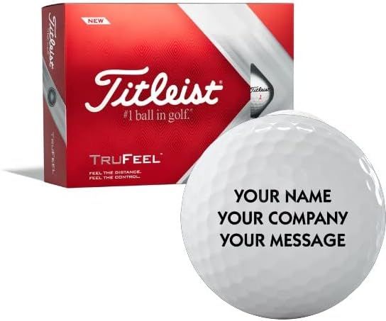 Titleist TruFeel White Personalized Golf Balls | Amazon (US)