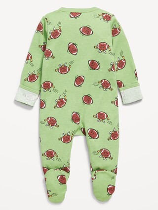 2-Way-Zip Sleep & Play Pocket Footed One-Piece for Baby | Old Navy (US)