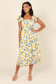 Diyana Dress - Lemon Print | Petal & Pup (US)