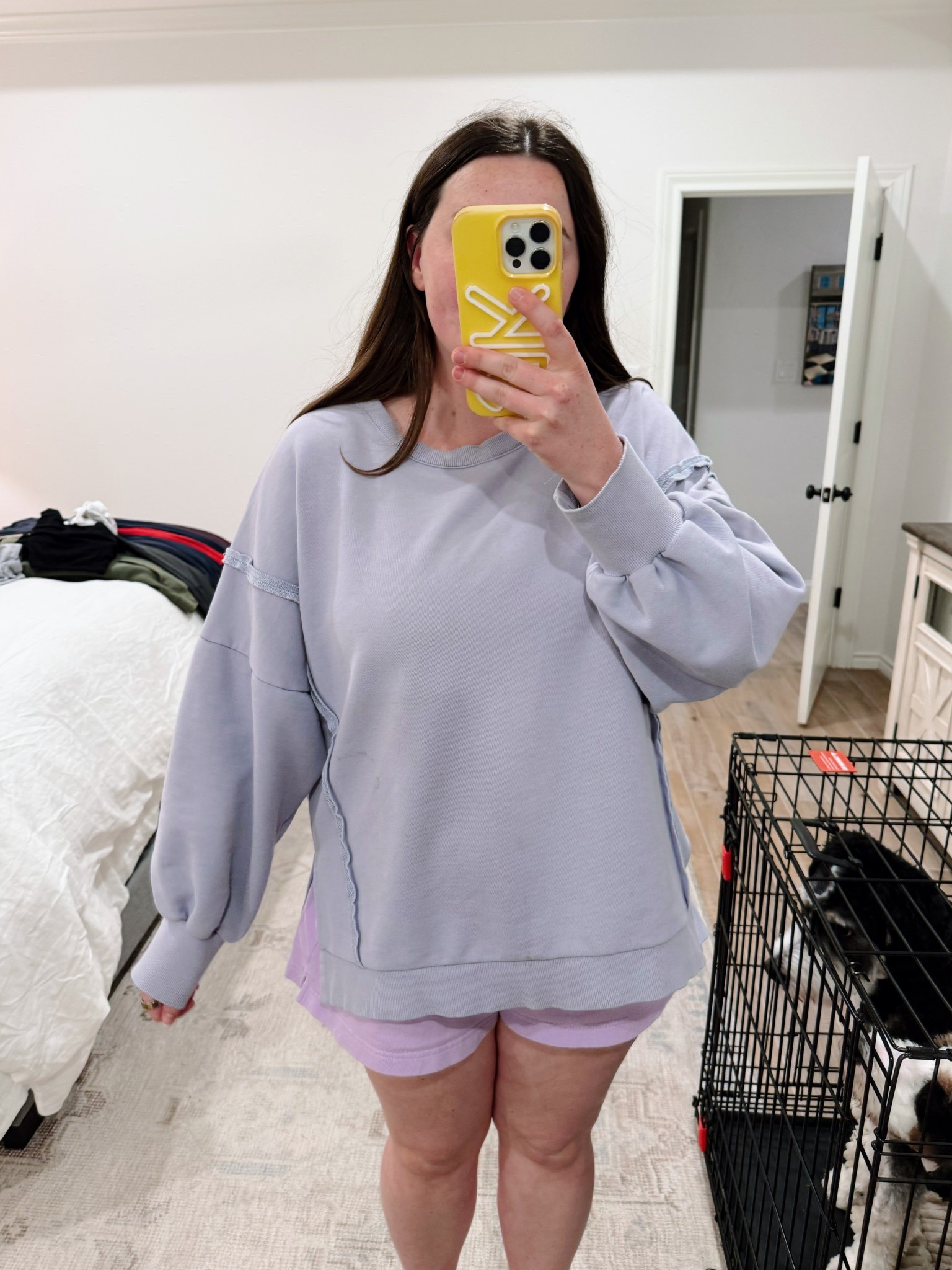 Amazon dupe for the Camden crewneck! Tried on my friends and this is size large! I would do an XL to get closer to a fit to the FP one. I still like the fabric of FP best but this is a great dupe! 

#LTKmomlife #LTKActive #LTKootd