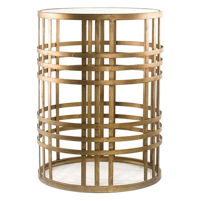 Woven Brass Side Table Brass - FirsTime | Target