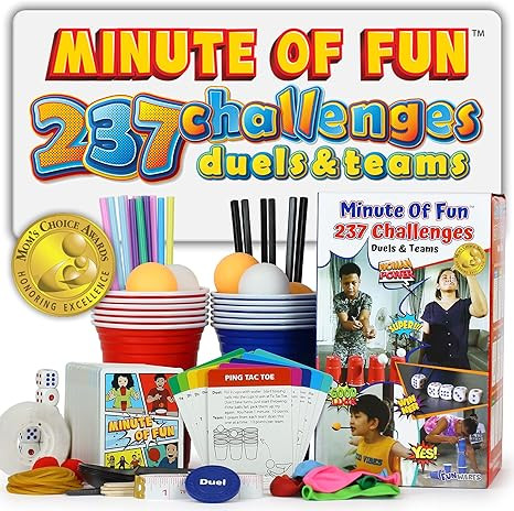 Funwares Minute of Fun Game - Minute to Win It Games for Kids, Adults, Teens, Families, Game Nigh... | Amazon (US)