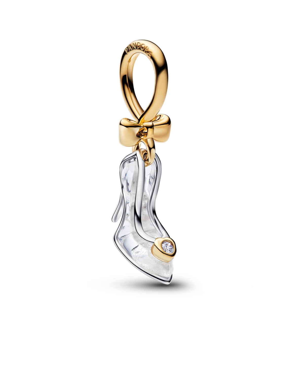 Pandora Disney Princess Cinderella Shoe Dangle Charm - Two-Tone | Macy's