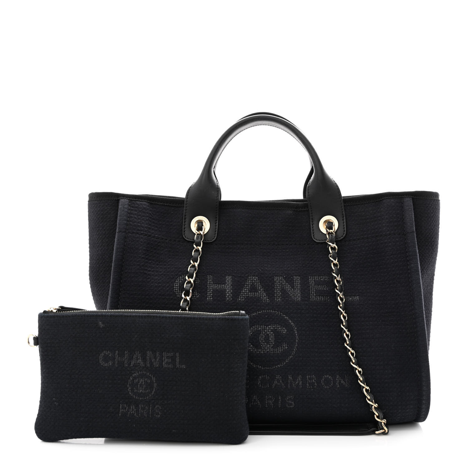 Mixed Fibers Small Deauville Tote Black | FASHIONPHILE (US)