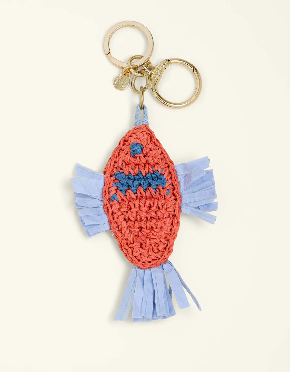 Raffia Fish Bag Charm Flagler Resort Fish | Spartina 449
