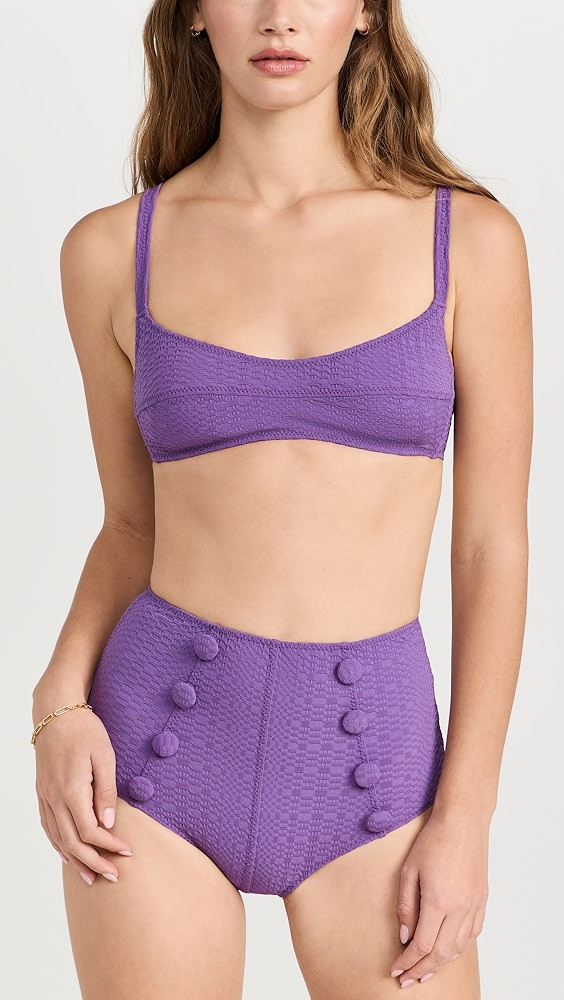 Lisa Marie Fernandez Balconette High-Waist Bikini Set | Shopbop | Shopbop