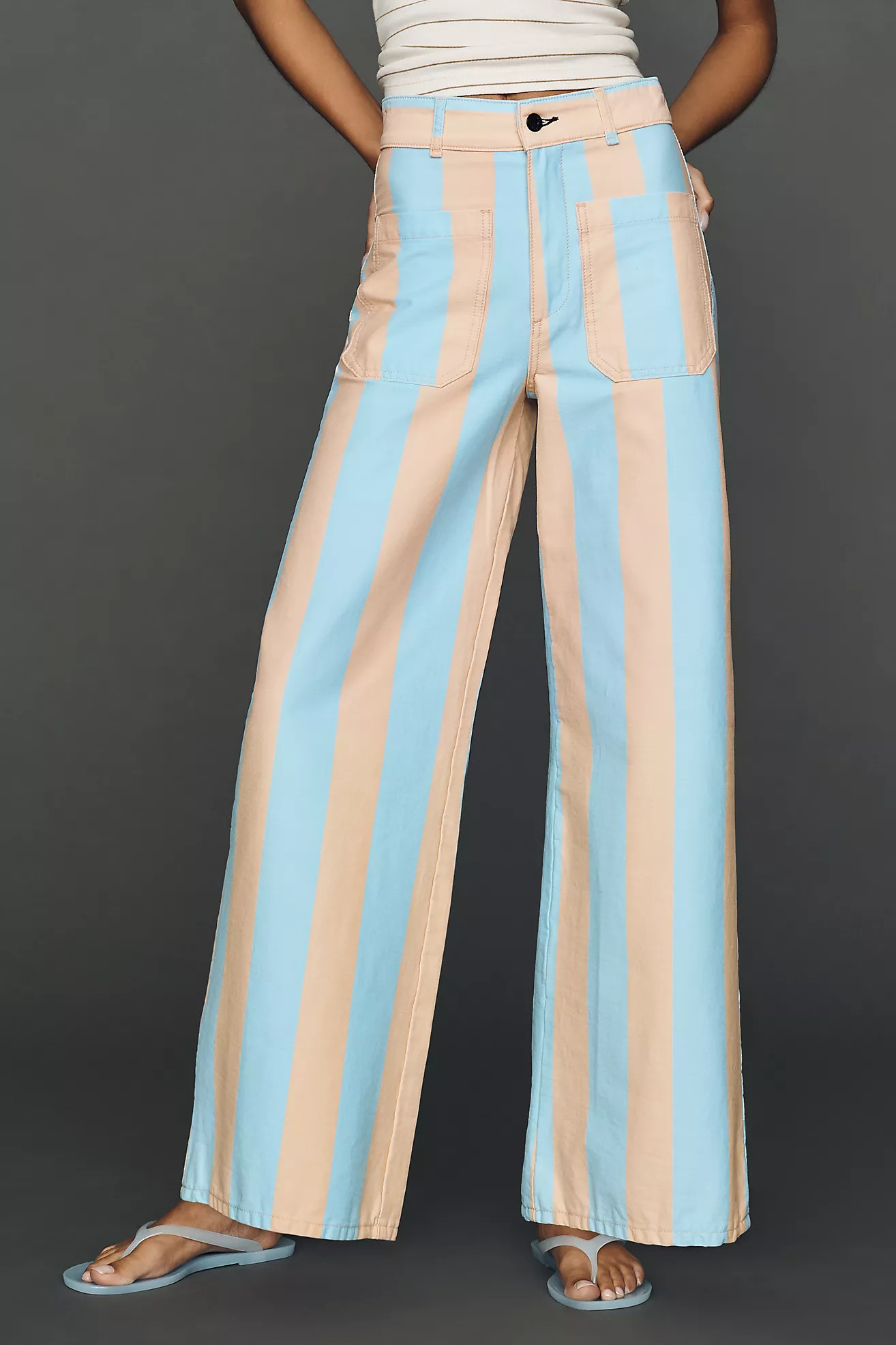 ASKK NY High-Rise Wide-Leg Pants | Anthropologie (US)