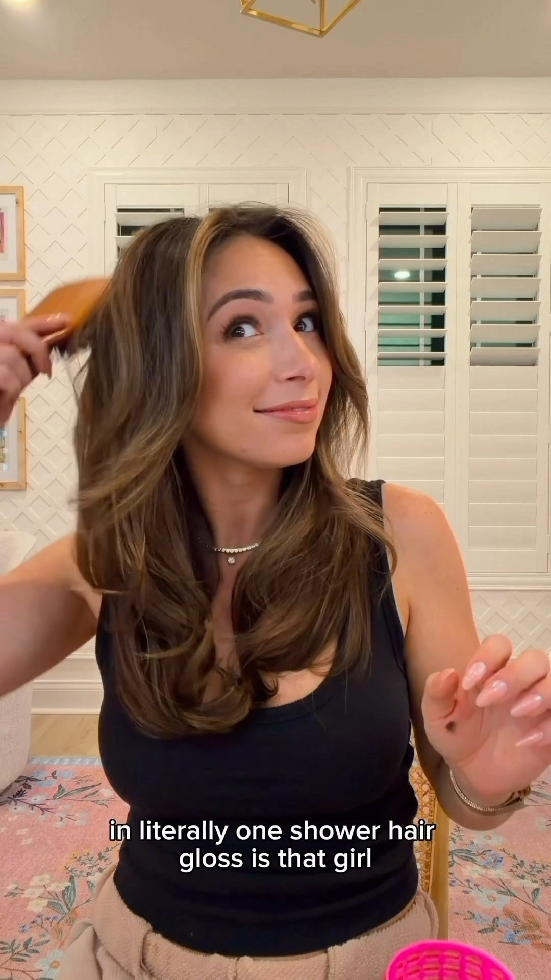 GLOSS THAT HAIR! VERY IMPORTANT TO KNOW: Not all glosses are the same. I’ve seen horror stories about people using different brands of glosses that act more like permanent dye than colored gloss. This is the ONLY brand I have ever used and I’ve stuck with it because it really does wash out after about 10 washes like it says it will. With that said - don’t ever try to *temporarily dye your hair* with gloss. It is meant to be the same color ((or very close to)) the shade of hair you CURRENTLY HAVE to refresh and *boost* the color, again, you *already have.* Yes.. all of these stars and parenthesis were needed lol. 

A few quick tips!! I leave the gloss on for 20 min after shampooing and before conditioner. I don’t wear gloves. The color washes off my hands within an hour and a few quick scrubs. No biggie. Since I don’t have a ton of natural hair I don’t need a lot of product. I’ve used my current bottle twice (once a month application works for me) and it’s almost completely full still. There’s a gloss for essentially every hair color and even clear! Hope you love it as much as I do!! #diyigirlie #easyglowup #grwme 

#LTKgrwm #LTKselfcare #LTKootd