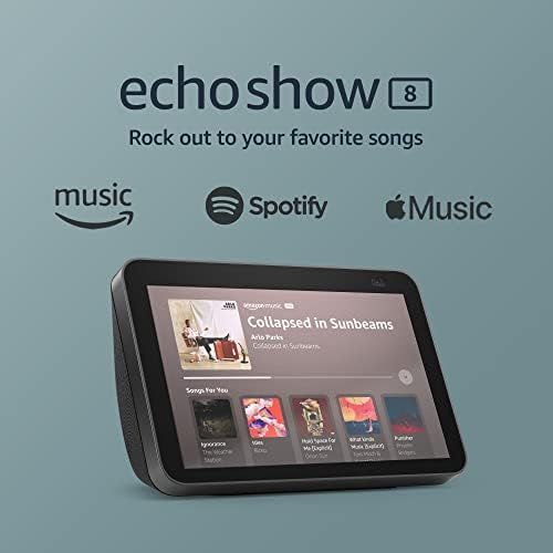 Echo Show 8 (2nd Gen, 2021 release) | HD smart display with Alexa and 13 MP camera | Charcoal | Amazon (US)