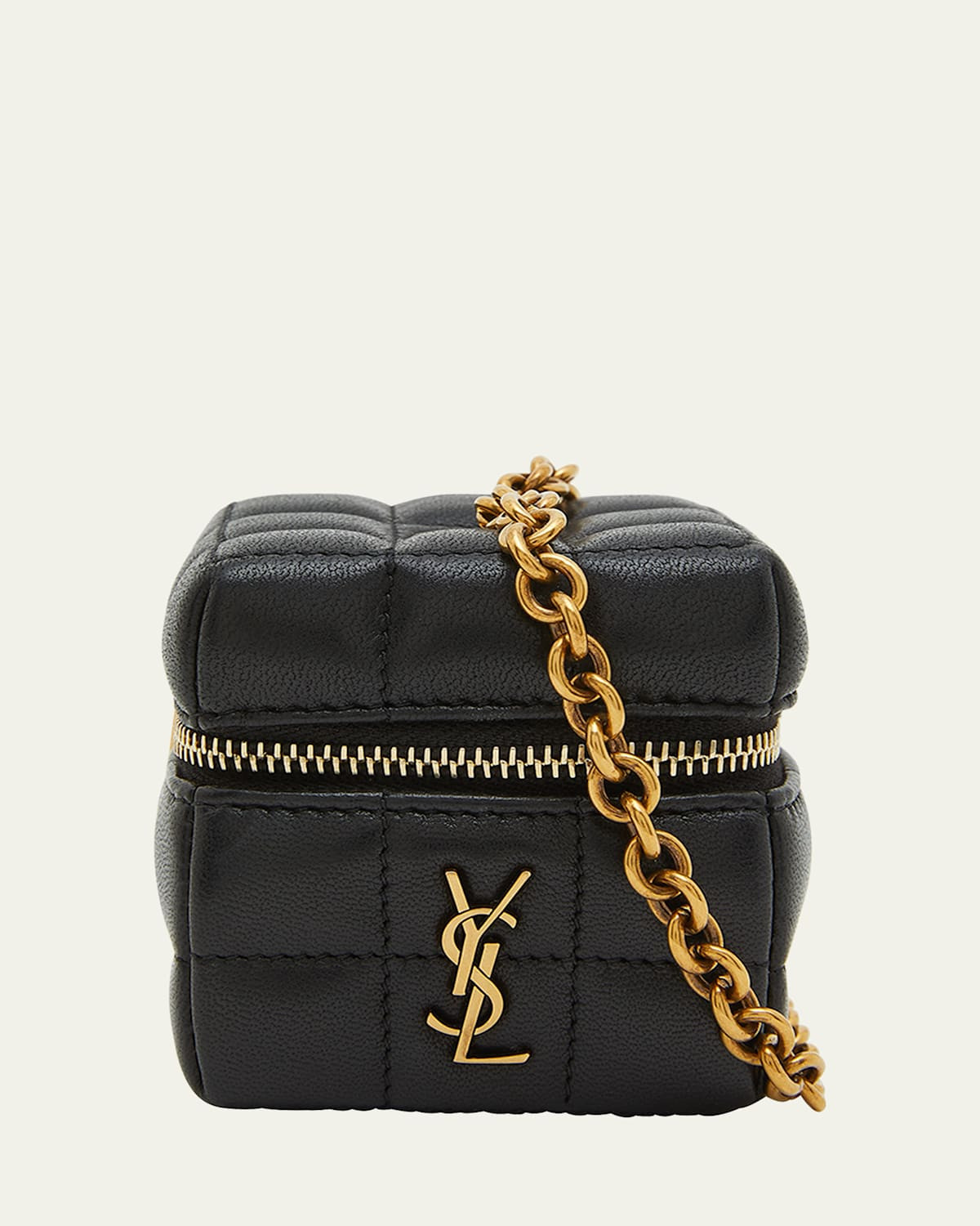 Mini YSL Cube Leather Top-Handle Bag | Bergdorf Goodman