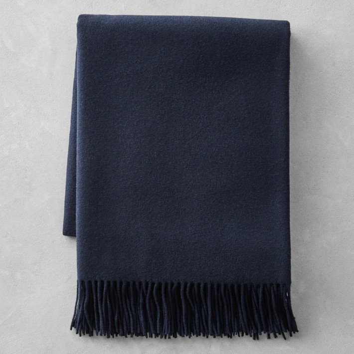 European Solid Cashmere Throw | Williams-Sonoma