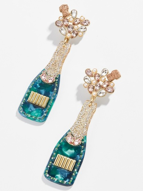 No 'Pagne, No Gain Earrings | BaubleBar (US)