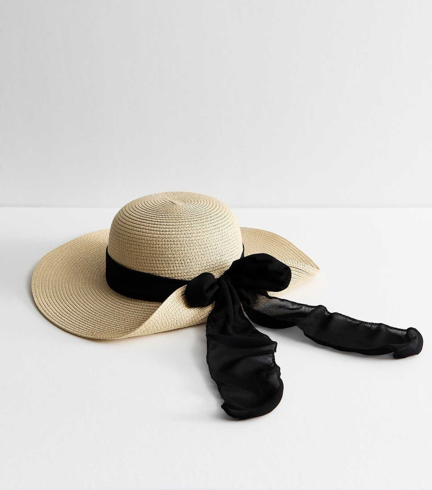 Tan Bow Detail Floppy Brim Sun Hat | New Look | New Look (UK)