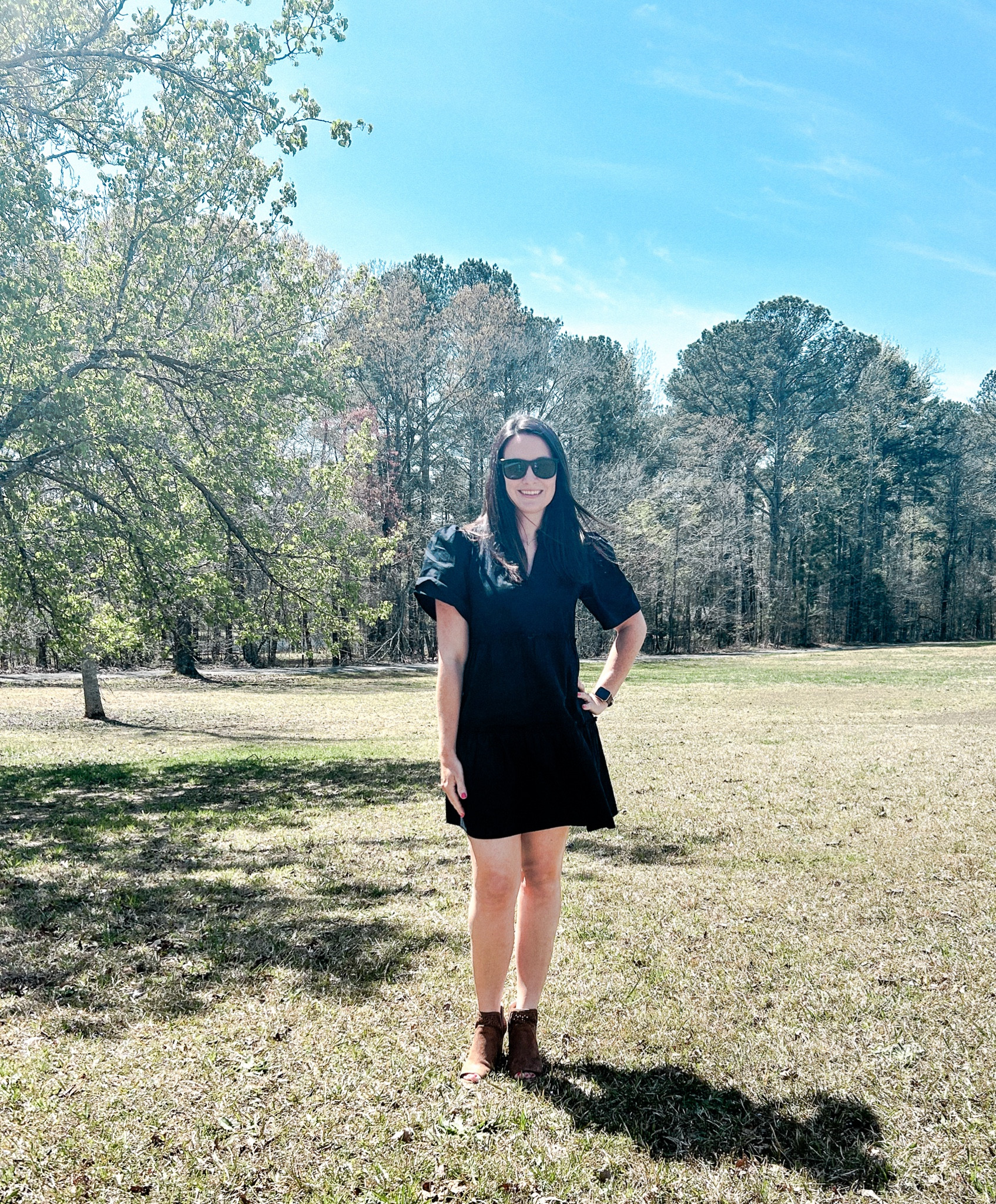 Wore this adorable dress from Mudpie to my besties wedding shower yesterday and I’m obsessed! It is so flattering and comfy! It comes in the color I’m wearing and a turquoise. I’m wearing a small

#LTKfindsunder100 #LTKworkwear #LTKSeasonal