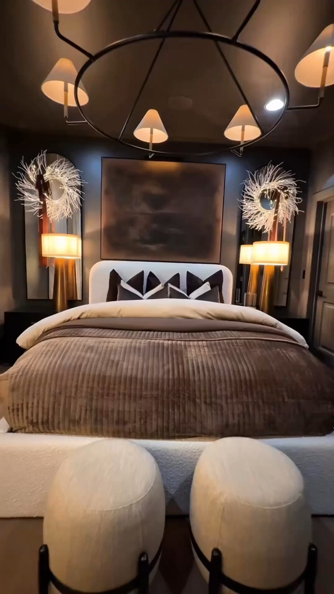 White Christmas Pre Lit Wreaths are always beautiful in a moody bedroom. 

Moody decor. Chocolate brown. Velvet bedding. Neutral. Modern decor. Decorate with me. New home. Upholstered bed frame 


#LTKHome #LTKSeasonal #LTKHoliday