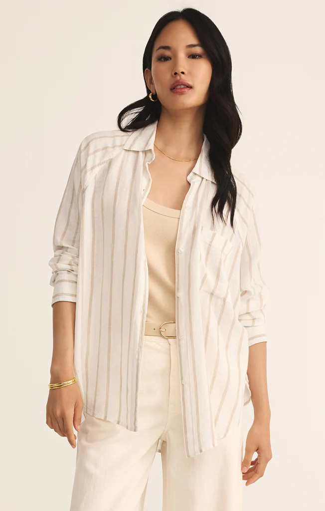 Perfect Linen Stripe Top | Z Supply