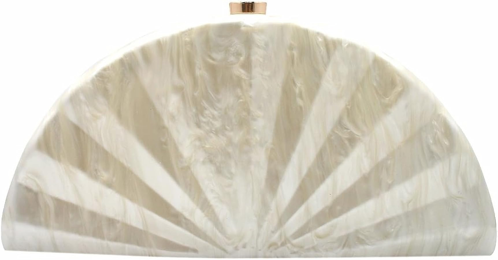 Women Fan Shell Acrylic Clutch Purse Marble Evening Bag Unique Handbag Cute Shell Clutch Wedding ... | Amazon (US)