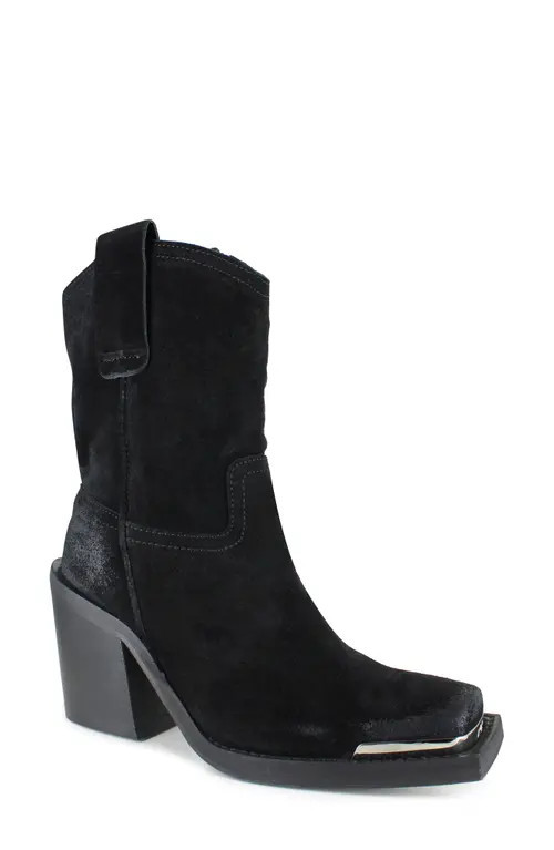 ZIGI Joshi Western Boot in Black Suede at Nordstrom, Size 9Us | Nordstrom
