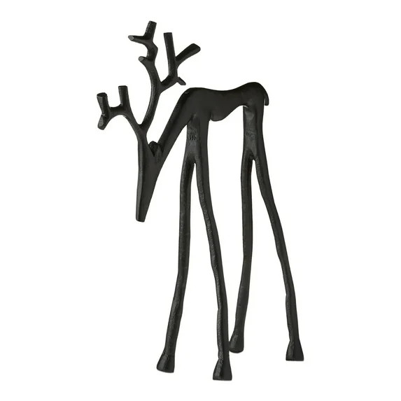 SDJMA Small Deer Tabletop Decoration - Black Reindeer Statues Christmas Decorations,Modern Style ... | Walmart (US)