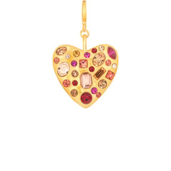Mosaic Gem Heart Clip-On Charm | Sequin
