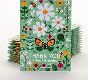 Thank You Today Everyday - Pollinator Flower Mix Seed Packets - 25 Seed Packets- Perfect Eco-Frie... | Amazon (US)