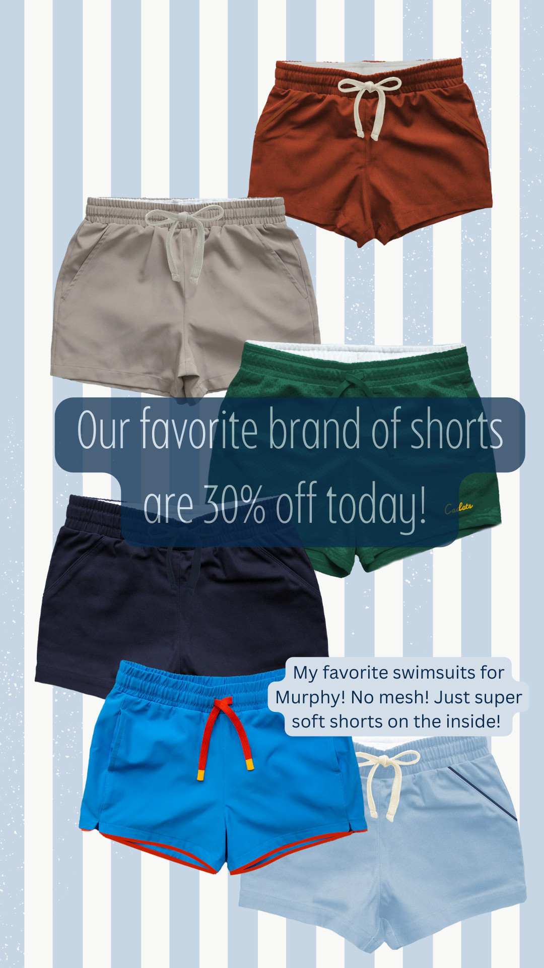 Our FAVORITE brand of shorts are on sale today! Until sold out! These NEVER go on sale so I stocked up!

My son can get years out of wear out of these shorts!  

 #LTKSaleAlert #LTKSwim #LTKKids