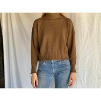 Vintage Women's Sweater/Cotton Cropped Knit Top & Cape Set | Etsy (US)