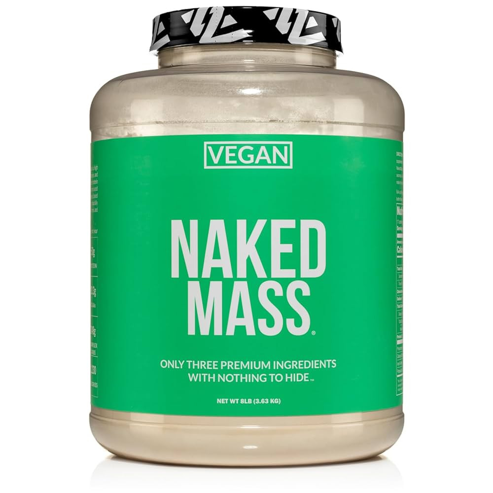 NAKED Vegan Mass - Natural Vegan Weight Gainer Protein Powder - 1,230 Calories, Non-GMO, Soy & Gl... | Amazon (US)