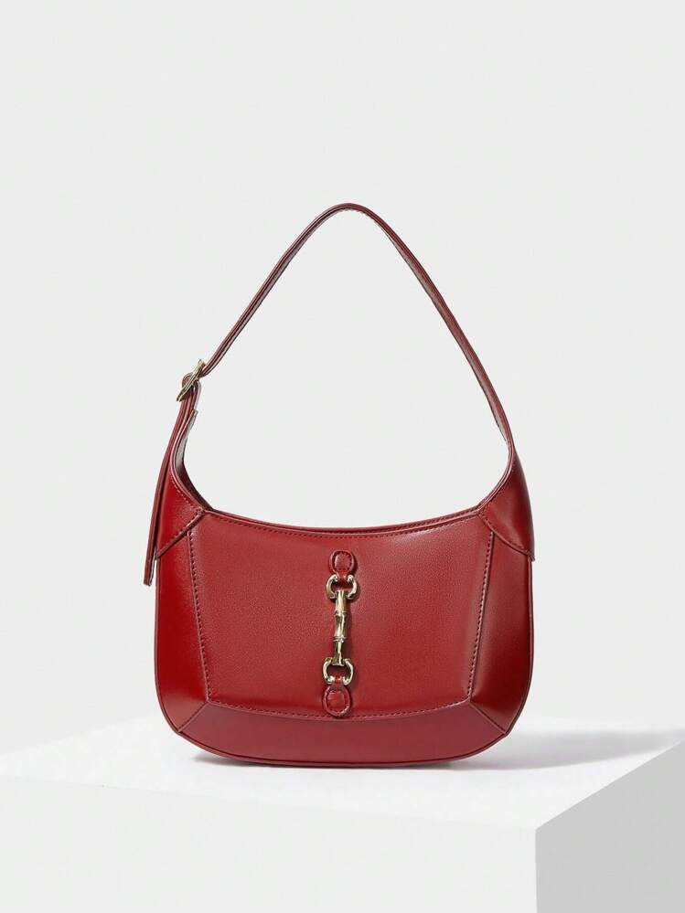 MOTF PREMIUM MINIMALISTISCHE DAMENMODE, KOMMUTIERENDER SHOULDER BAG MIT METALLISCHEN DETAILS | SH... | SHEIN