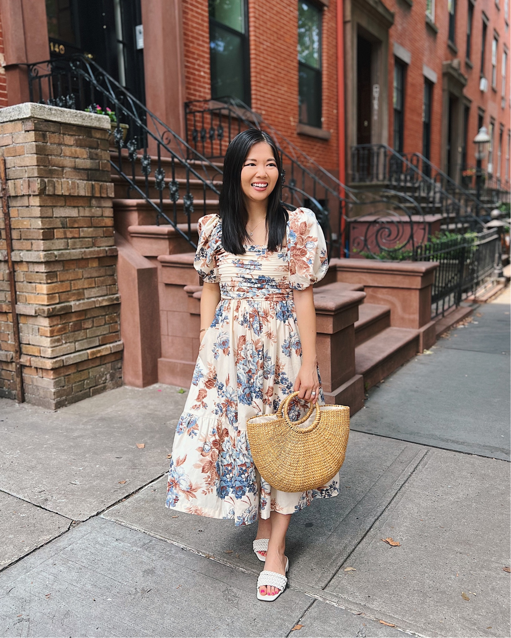 Floral dress with puff sleeves (XSP)
Beige floral dress
Beige dress with puff sleeves
Straw bag
Straw tote bag
Braided sandals (TTS, but a little tight in the straps)
Summer dress
Formal dress
Special occasion dress
Summer wedding guest dress
Baby shower dress
Bridal shower dress
Abercrombie dress
Amazon fashion
Summer outfit 

#LTKFind #LTKstyletip #LTKunder100