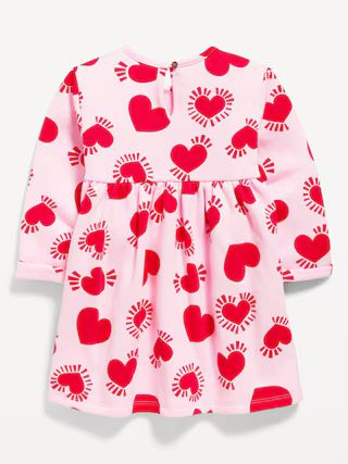 Printed Fit & Flare Fleece Dress for Toddler Girls | Old Navy (US)