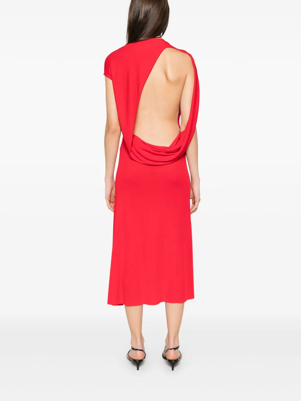 Jacquemus La Robe Salerno Midi Dress | Red | FARFETCH | Farfetch Global